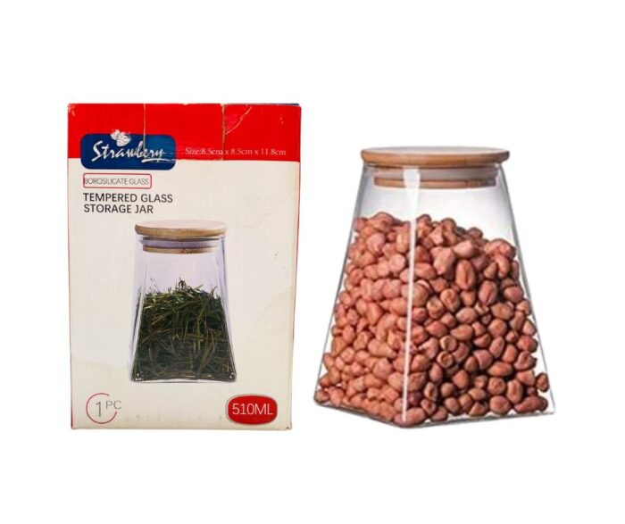 Tempered Glass Storage Jar