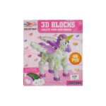 3D Blocks Unicorn