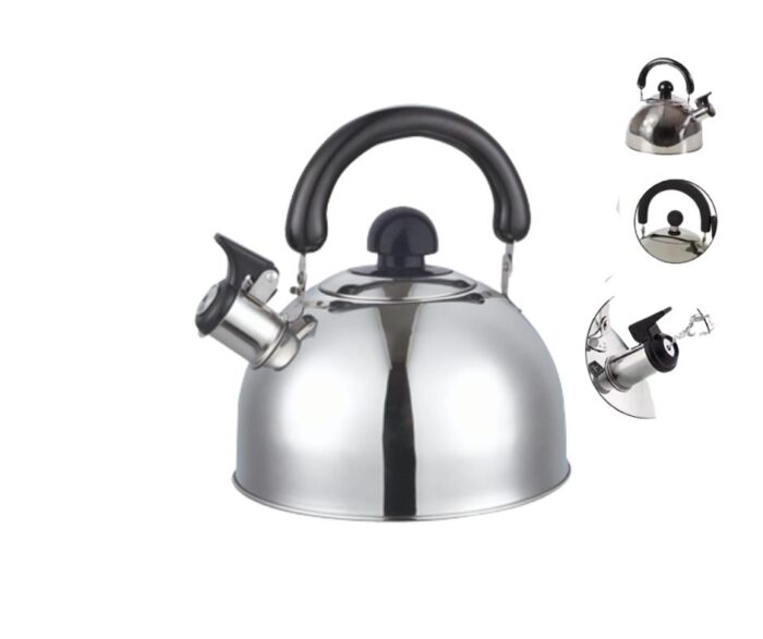 Wazuka Stainless Steel Whistling Kettle 2.5L - Image 2