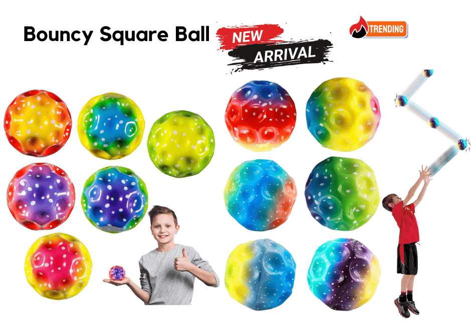 BOUNCY SQUARE BALL 6CM