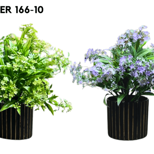 FLOWER WITH VASE 166-10