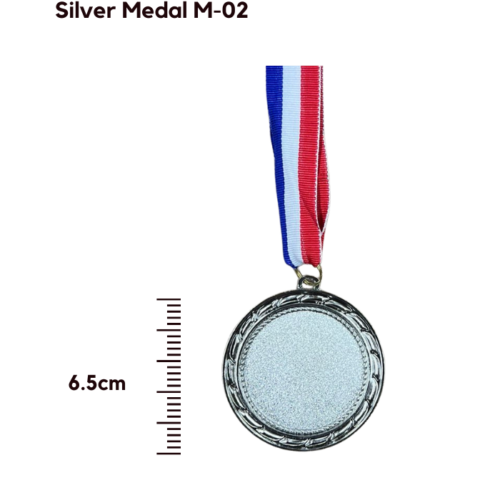 SILVER MEDAL 6.5CM M-02